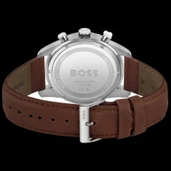 Relogio Skymaster Aco Azul Pele Castanha-Boss Watches New