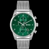 Relogio Skymaster Aco Verde Malha Milanesa-Boss Watches Cheap