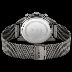 Relogio Skymaster Cronografo Azul Malha Milanes-Boss Watches Flash Sale