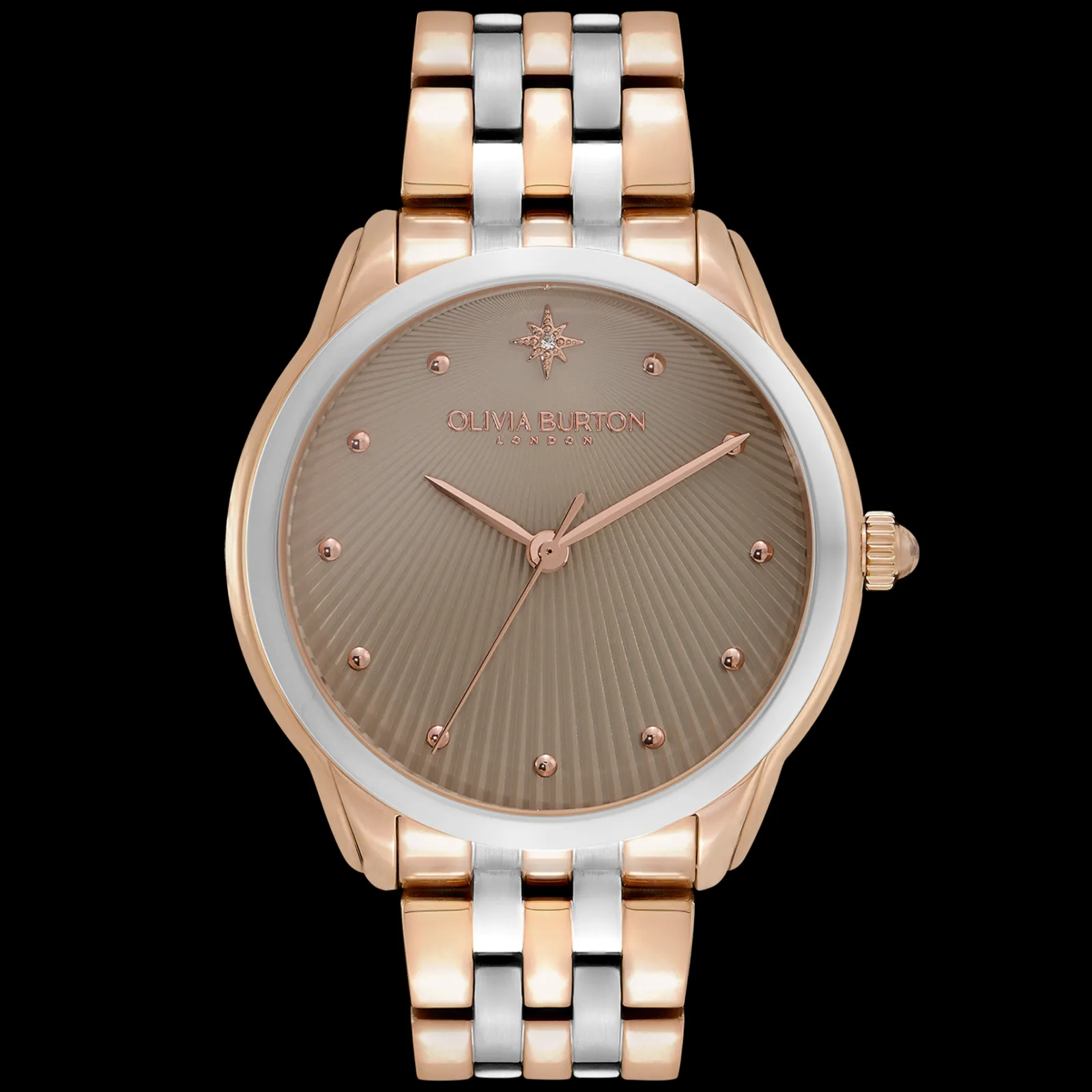 Relogio Starlight Cinzento Bicolor E Cristal-Olivia Burton Cheap
