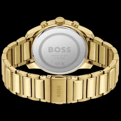 Relogio Trace Aco Ip Dourado-Boss Watches Discount