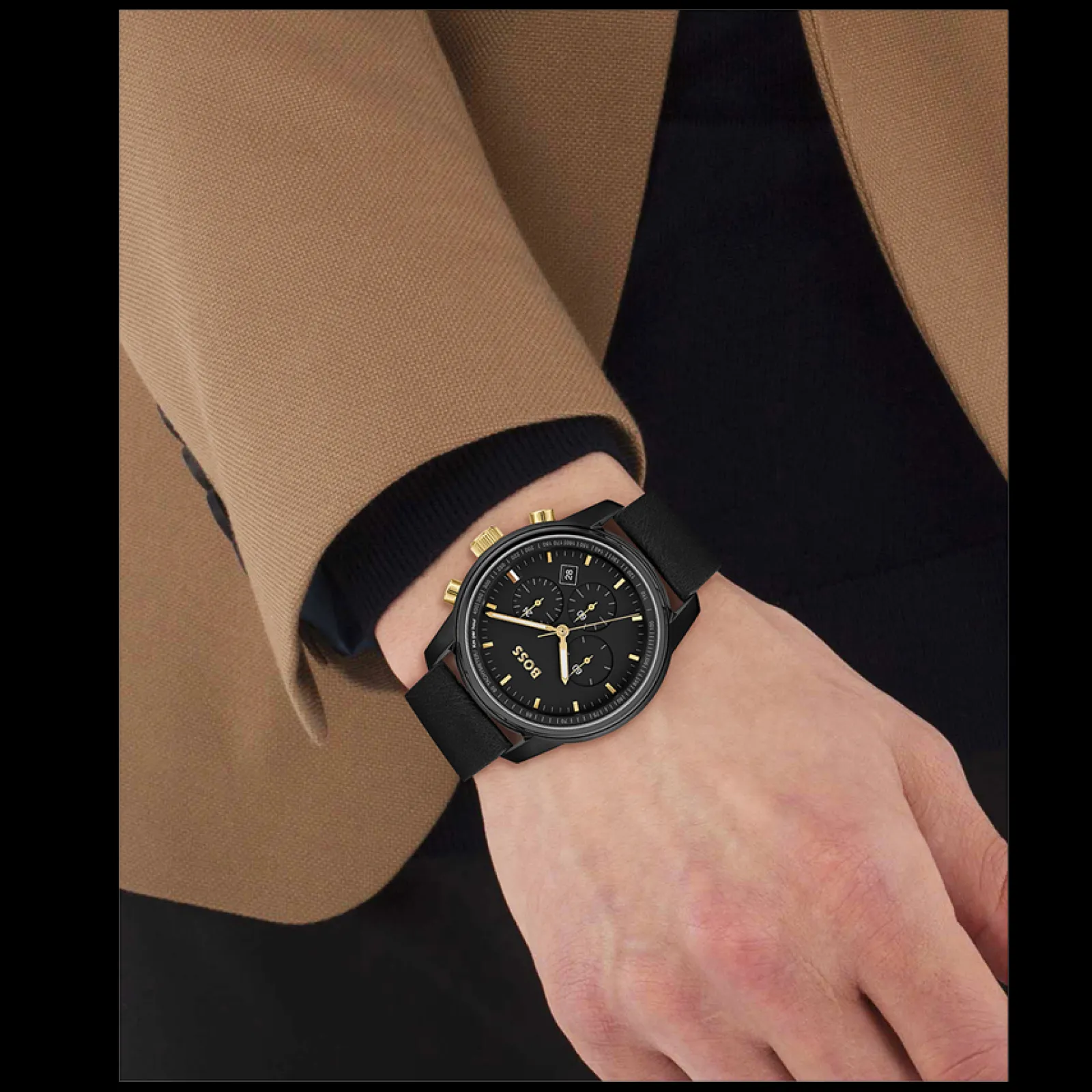 Relogio Trace Aco Ip Preto-Boss Watches Best Sale
