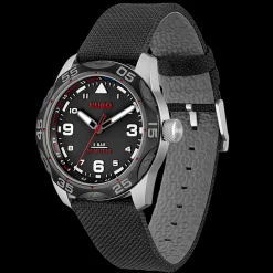 Relogio #Trek Aco Ip E Nylon Preto-Hugo Online