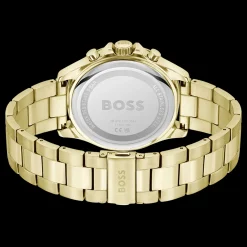 Relogio Troper Cronografo Verde Aco Dourado-Boss Watches Store