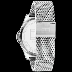 Relogio Verde Aco Malha Milanesa-Tommy Hilfiger Watches Discount