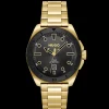 Relogio #Visit Aco Ip Preto/Cinzento E Dourado-Hugo Flash Sale