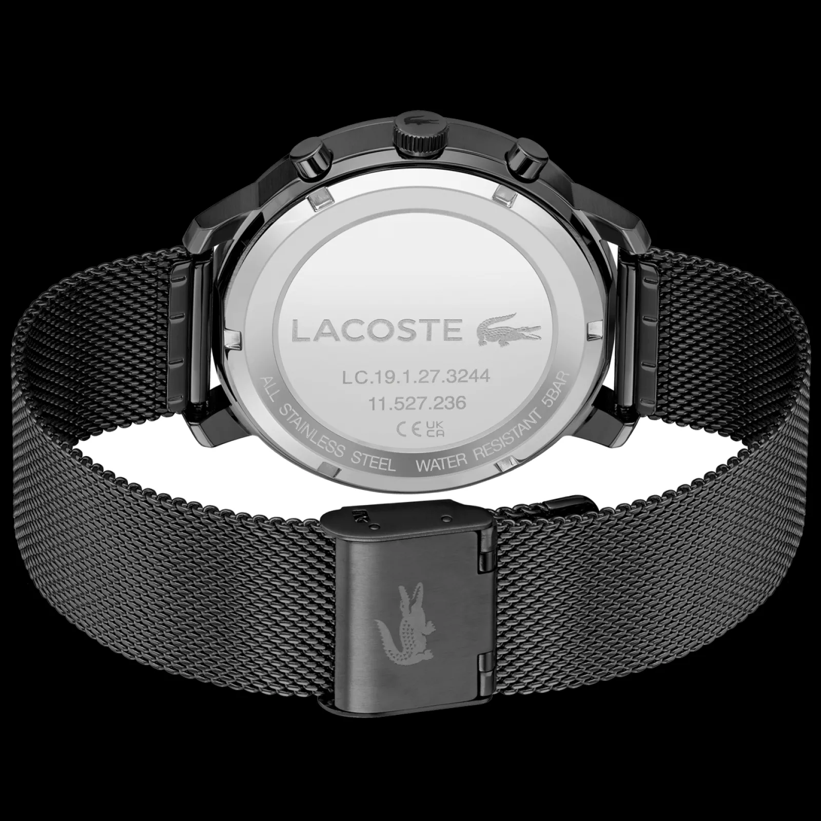 Replay Aco Preto Ip Malha Milanesa-Lacoste Cheap