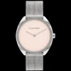 Rosa E Aco Em Malha Milanesa-Calvin Klein Watches Sale