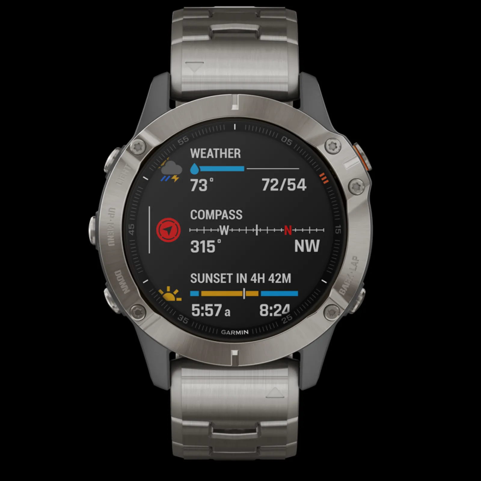 Smartwatch Fenix 6 Pro Sapphire Titanium-Garmin Fashion