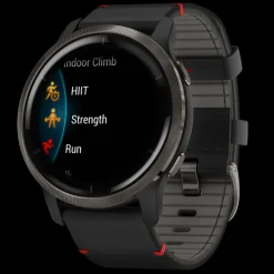 Smartwatch Venu 2 Black / Slate Leather-Garmin Fashion