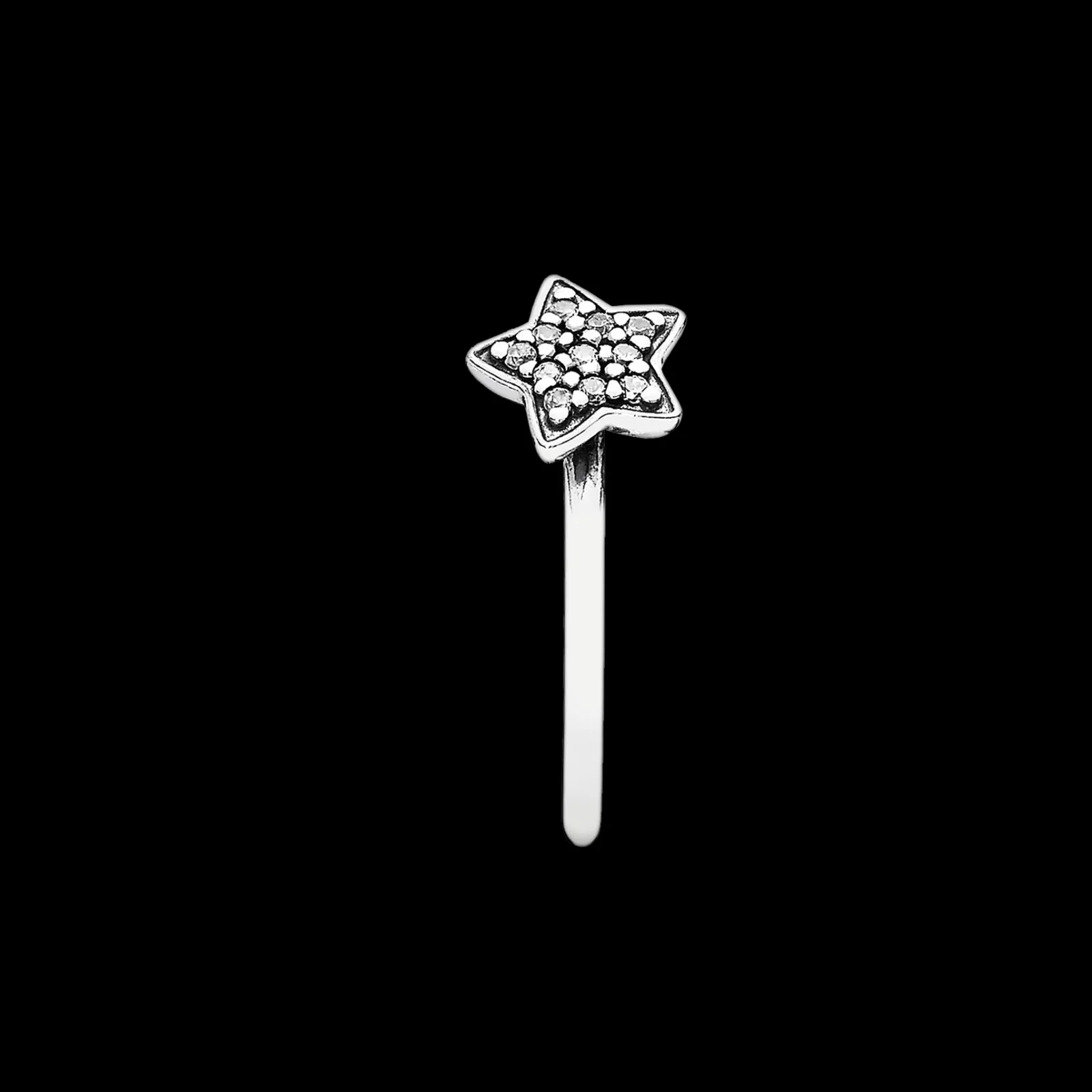 Star Silver Ring With Cubic Zirconia-Pandora Fashion