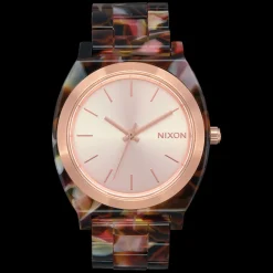 Time Teller Acetate R.Gold/Pink Tortoise-Nixon Clearance