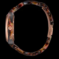 Time Teller Acetate R.Gold/Pink Tortoise-Nixon Clearance