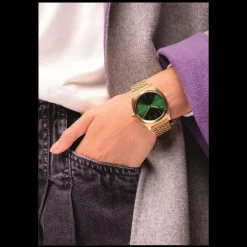 Time Teller Gold Green Sunray-Nixon Fashion