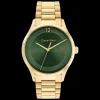 Verde E Dourado Em Aco-Calvin Klein Watches Cheap