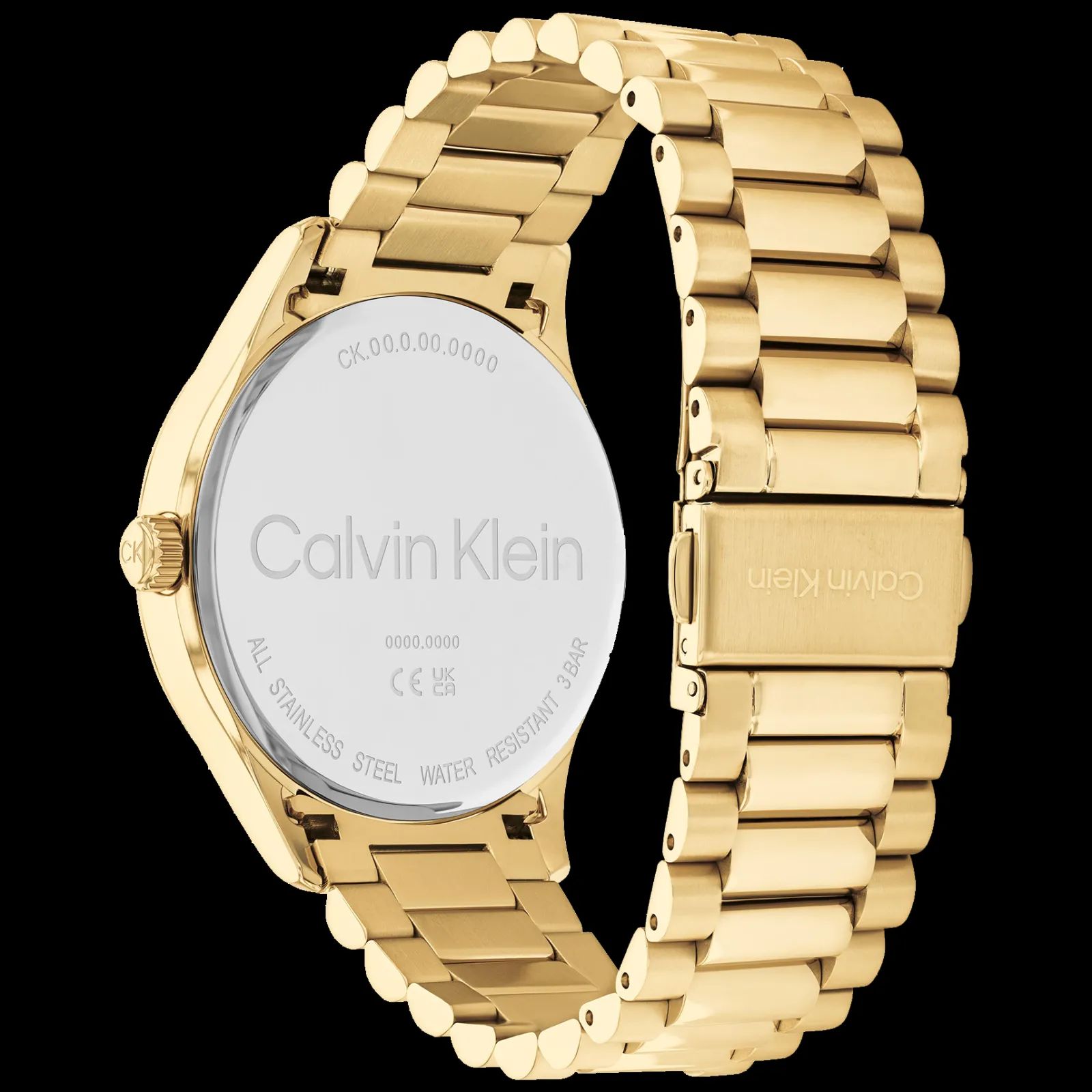 Verde E Dourado Em Aco-Calvin Klein Watches Cheap